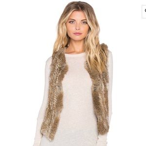 525 America Rabbit Fur Vest In Natural